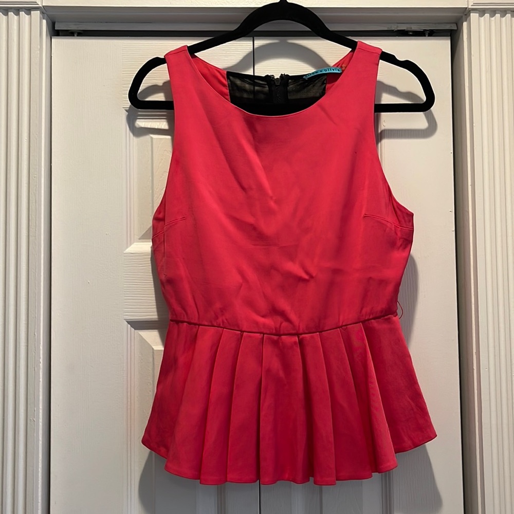 Alice and Olivia hot pink top